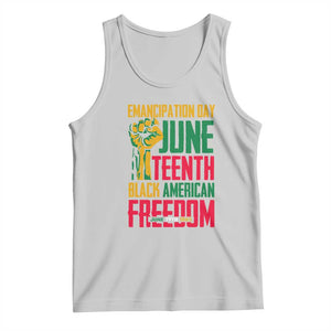 Emancipation Day Tank Top Juneteenth Black American Freedom Since 1865 TS01 Ash Print Your Wear