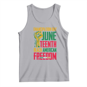 Emancipation Day Tank Top Juneteenth Black American Freedom Since 1865 TS01 Athletic Heather Print Your Wear