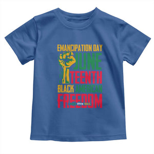 Emancipation Day Toddler T Shirt Juneteenth Black American Freedom Since 1865 TS01 Royal Blue Print Your Wear