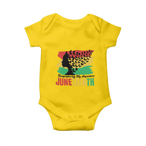 Juneteenth 1865 Baby Onesie Remembering My Ancestors TS01 Daisy Print Your Wear