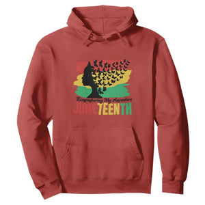 Juneteenth Hoodie Remembering My Ancestors TS01 Red Printyourwear