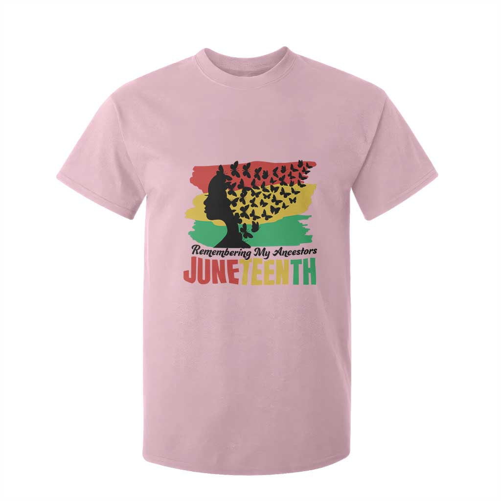 Juneteenth 1865 T Shirt For Kid Remembering My Ancestors TS01 Light Pink Print Your Wear