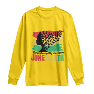 Juneteenth 1865 Long Sleeve Shirt Remembering My Ancestors TS01 Daisy Print Your Wear