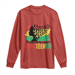 Juneteenth 1865 Long Sleeve Shirt Remembering My Ancestors TS01 Red Print Your Wear
