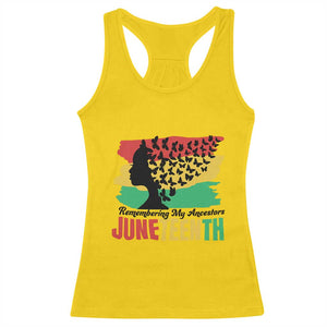 Juneteenth 1865 Racerback Tank Top Remembering My Ancestors TS01 Daisy Print Your Wear