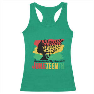 Juneteenth 1865 Racerback Tank Top Remembering My Ancestors TS01 Irish Green Print Your Wear