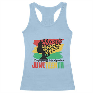 Juneteenth 1865 Racerback Tank Top Remembering My Ancestors TS01 Light Blue Print Your Wear