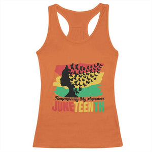 Juneteenth 1865 Racerback Tank Top Remembering My Ancestors TS01 Orange Print Your Wear