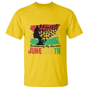 Juneteenth T Shirt Remembering My Ancestors TS01 Daisy Printyourwear