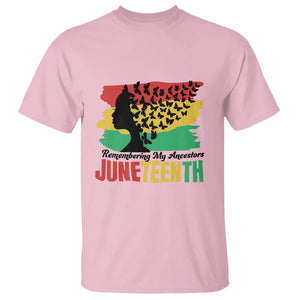 Juneteenth T Shirt Remembering My Ancestors TS01 Light Pink Printyourwear