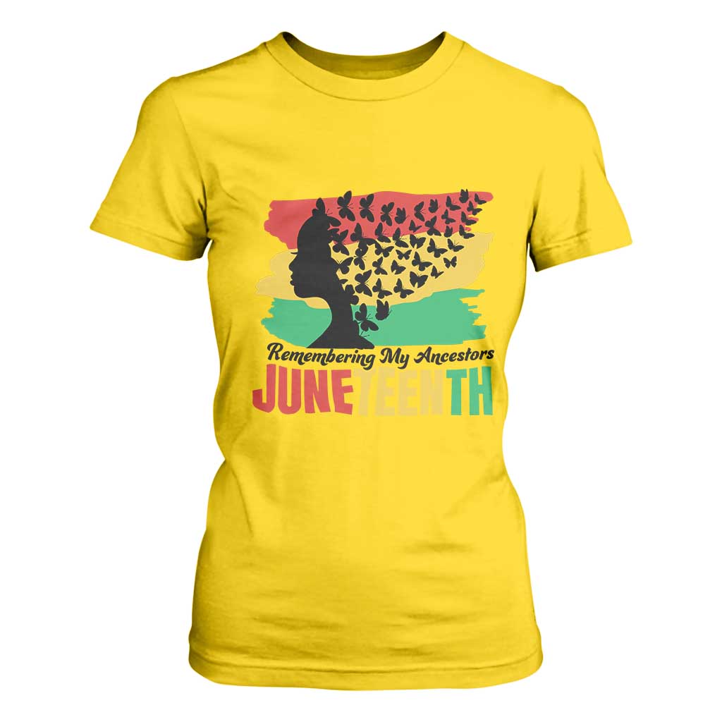 Juneteenth 1865 T Shirt For Women Remembering My Ancestors TS01 Daisy Print Your Wear
