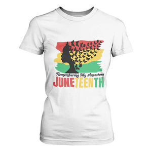 Juneteenth 1865 T Shirt For Women Remembering My Ancestors TS01 White Print Your Wear