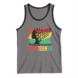 Juneteenth 1865 Tank Top Remembering My Ancestors TS01 Deep Heather Black Print Your Wear
