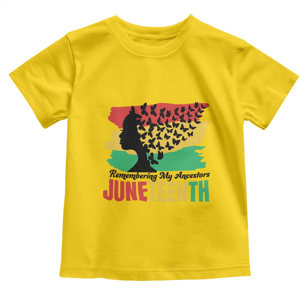 Juneteenth 1865 Toddler T Shirt Remembering My Ancestors TS01 Daisy Print Your Wear