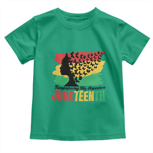 Juneteenth 1865 Toddler T Shirt Remembering My Ancestors TS01 Irish Green Print Your Wear