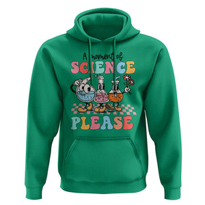 Retro Teacher Hoodie 100 Days of School, A Moment of Science Please TS01 Irish Green Print Your Wear