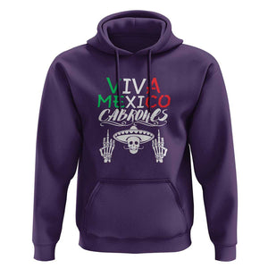 Viva Mexico Cabrones Hoodie Mexican Flag Independence Day Design TS01 Purple Print Your Wear