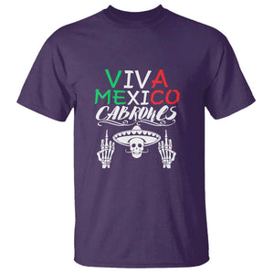 Viva Mexico Cabrones T Shirt Mexican Flag Independence Day Design TS01 Purple Print Your Wear