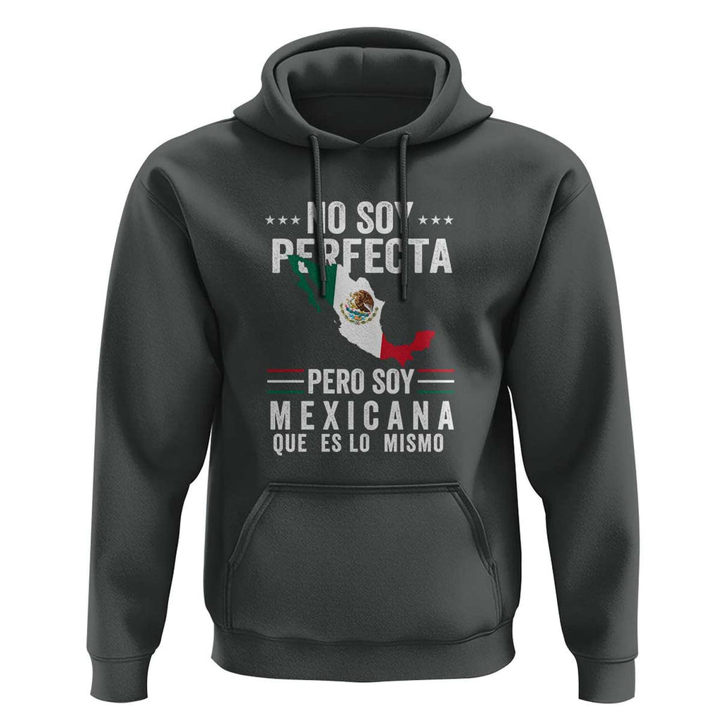 Mexican Flag Mujer Mexicana Hoodie Celebrate Mexico Heritage & Culture TS01 Dark Heather Print Your Wear