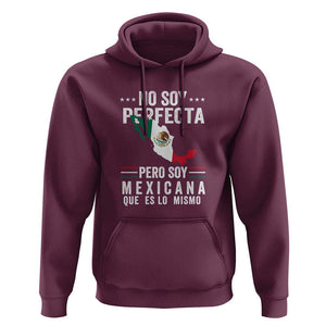Mexican Flag Mujer Mexicana Hoodie Celebrate Mexico Heritage & Culture TS01 Maroon Print Your Wear