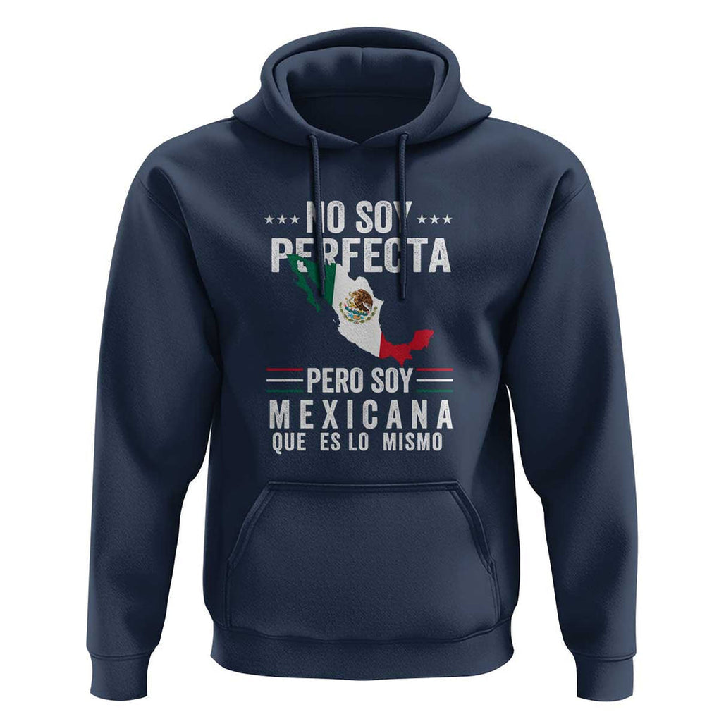Mexican Flag Mujer Mexicana Hoodie Celebrate Mexico Heritage & Culture TS01 Navy Print Your Wear