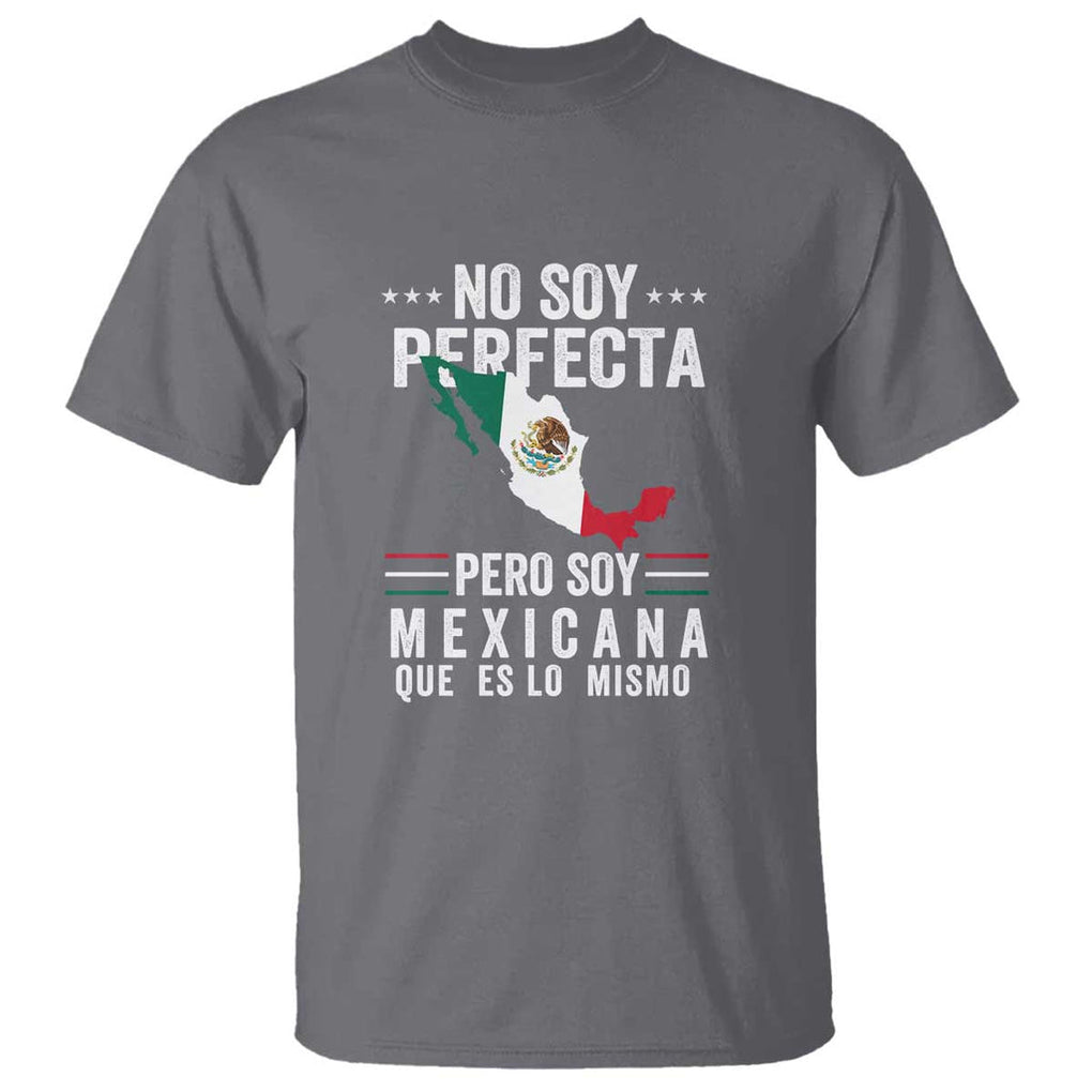 Mexican Flag Mujer Mexicana T Shirt Celebrate Mexico Heritage & Culture TS01 Charcoal Print Your Wear