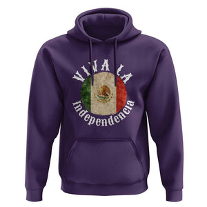 Viva La Independencia Mexico Flag Hoodie Mexican Pride Independence Day TS01 Purple Print Your Wear