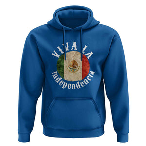Viva La Independencia Mexico Flag Hoodie Mexican Pride Independence Day TS01 Royal Blue Print Your Wear