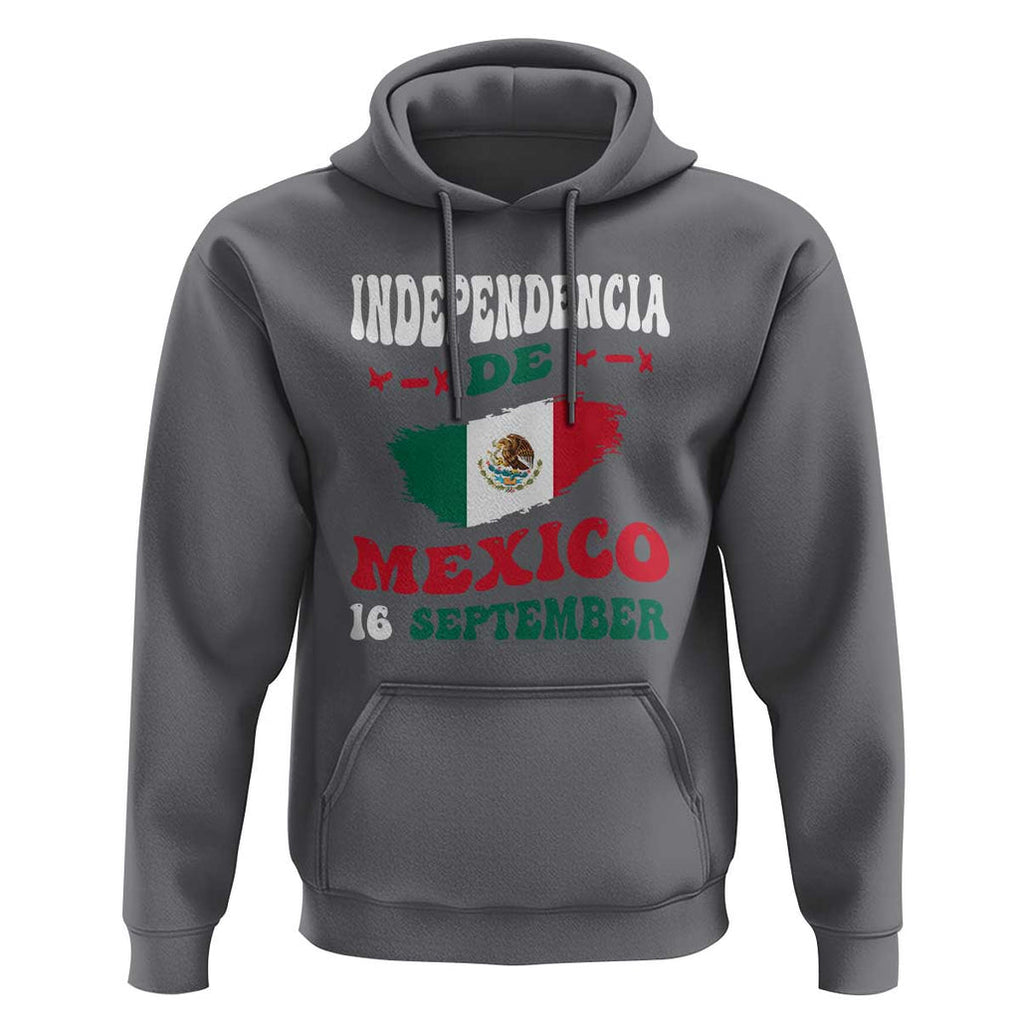 Independencia de Mxico Hoodie Celebrate with Flag & Pride TS01 Charcoal Print Your Wear