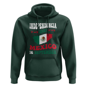 Independencia de Mxico Hoodie Celebrate with Flag & Pride TS01 Dark Forest Green Print Your Wear