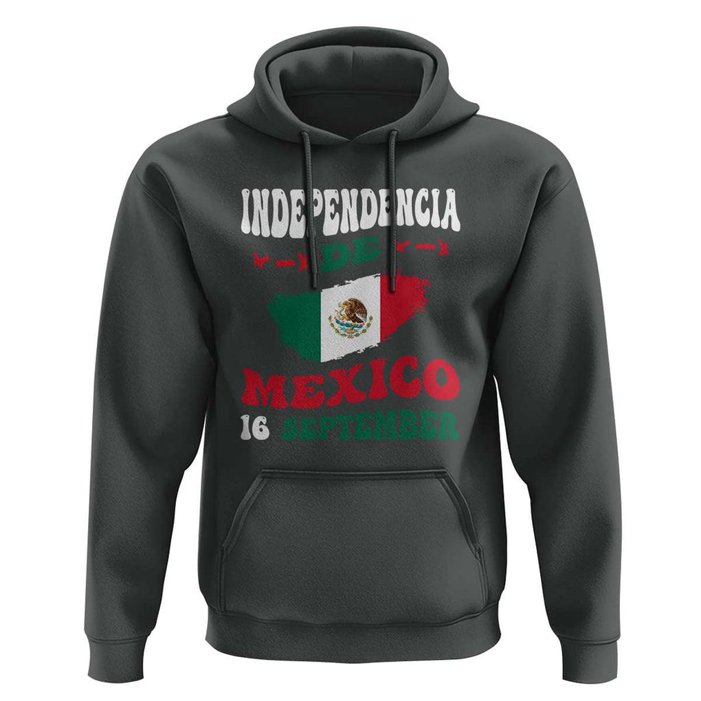 Independencia de Mxico Hoodie Celebrate with Flag & Pride TS01 Dark Heather Print Your Wear