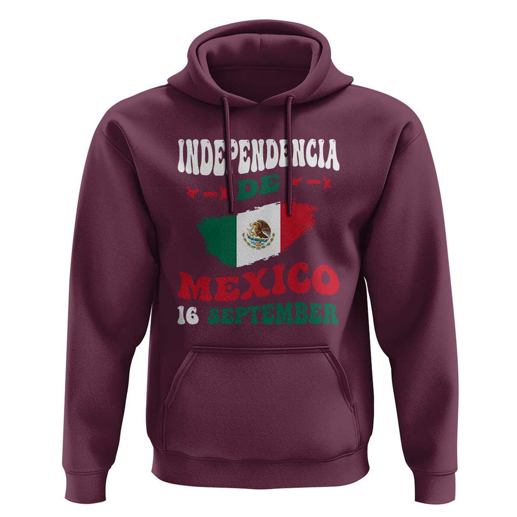 Independencia de Mxico Hoodie Celebrate with Flag & Pride TS01 Maroon Print Your Wear