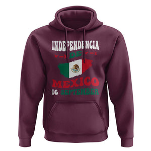 Independencia de Mxico Hoodie Celebrate with Flag & Pride TS01 Maroon Print Your Wear