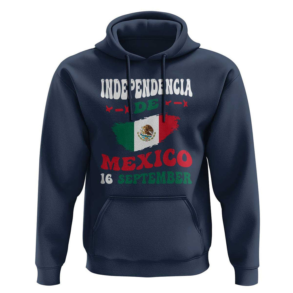 Independencia de Mxico Hoodie Celebrate with Flag & Pride TS01 Navy Print Your Wear