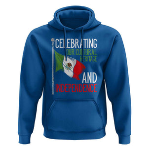 Mexican Flag for Independence Day Hoodie Proudly Display Your Mexican Pride TS01 Royal Blue Print Your Wear