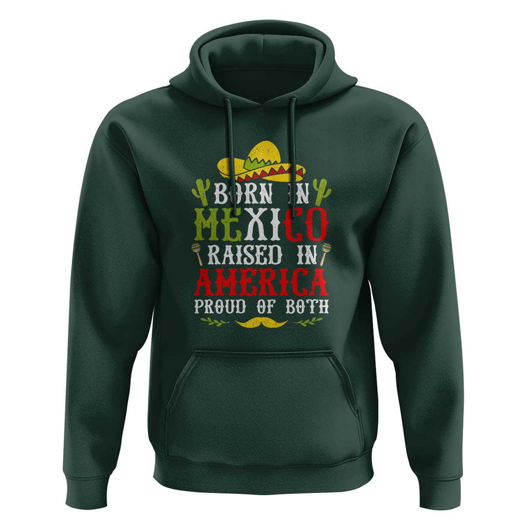 Celebrate Mexican Independence Day in Style Hoodie Mexico Flag Trendy TS01 Dark Forest Green Print Your Wear