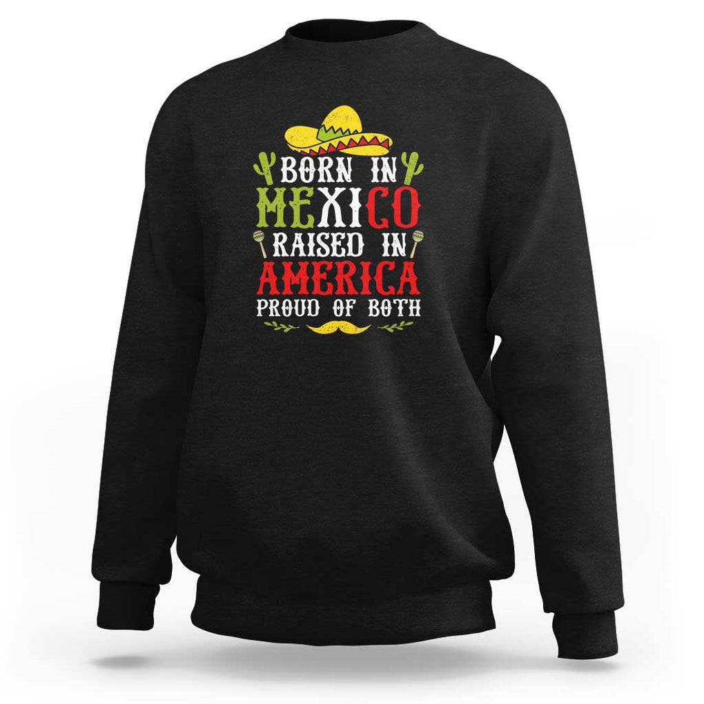 Celebrate Mexican Independence Day in Style Sweatshirt Mexico Flag Trendy TS01 Black Print Your Wear