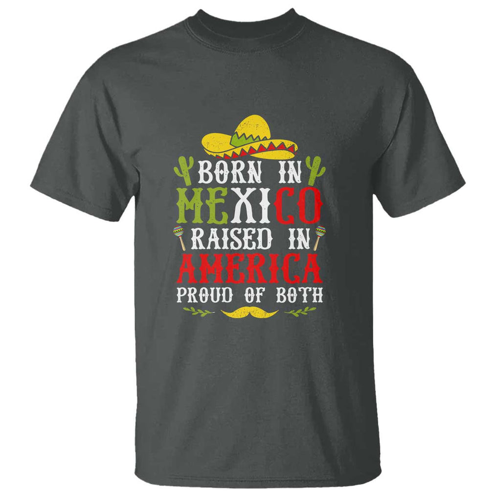 Celebrate Mexican Independence Day in Style T Shirt Mexico Flag Trendy TS01 Dark Heather Print Your Wear