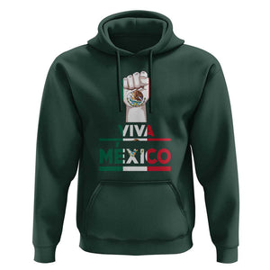 VIVA Mexico Independence Day Hoodie Celebrate Mexican Pride & Culture TS01 Dark Forest Green Print Your Wear