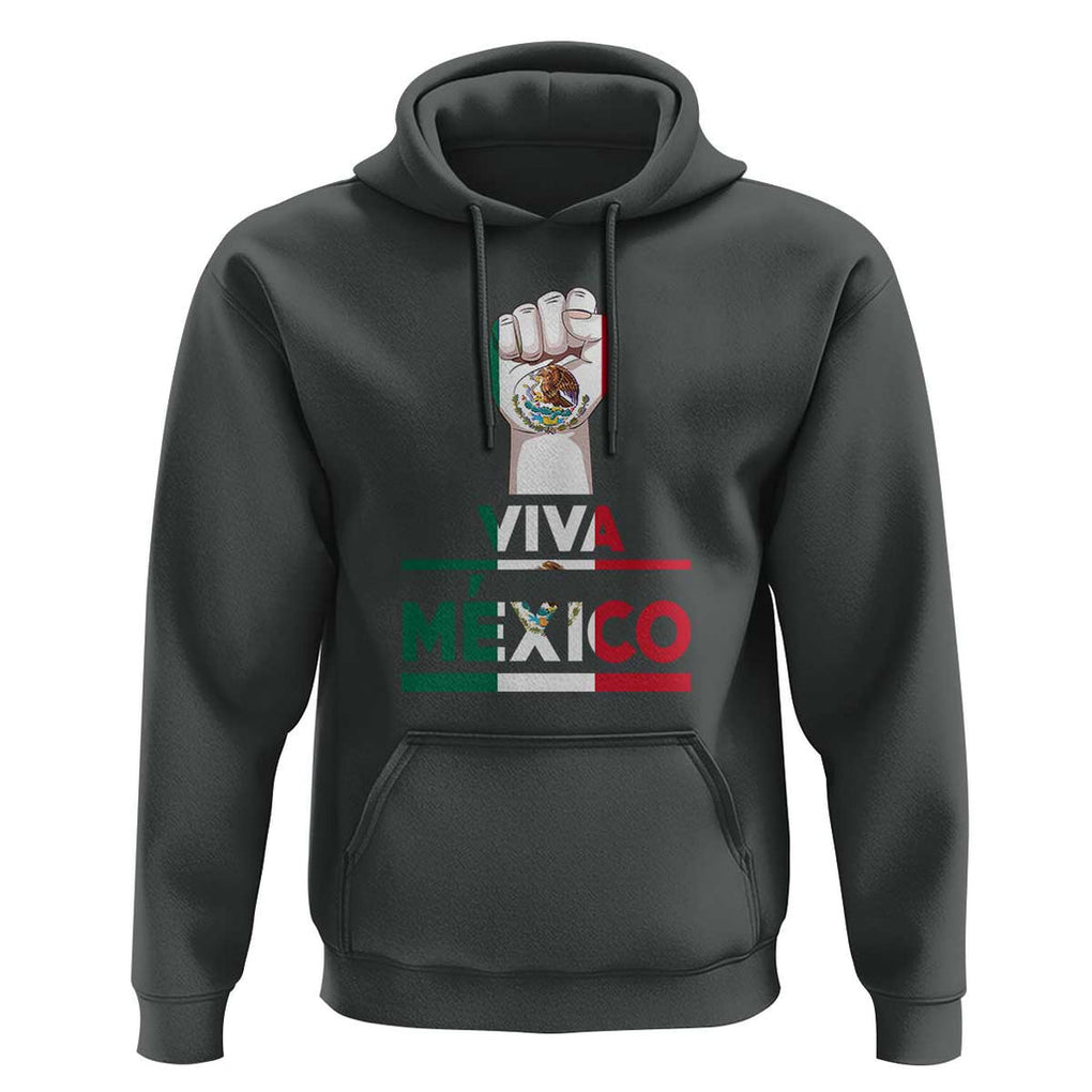 VIVA Mexico Independence Day Hoodie Celebrate Mexican Pride & Culture TS01 Dark Heather Print Your Wear