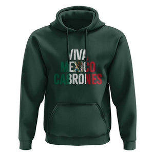 Mexican Independence Day Tee Hoodie Viva Mexico Cabrones Design with Heart TS01 Dark Forest Green Print Your Wear
