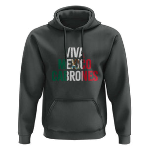 Mexican Independence Day Tee Hoodie Viva Mexico Cabrones Design with Heart TS01 Dark Heather Print Your Wear
