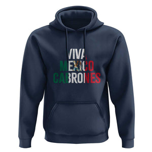 Mexican Independence Day Tee Hoodie Viva Mexico Cabrones Design with Heart TS01 Navy Print Your Wear