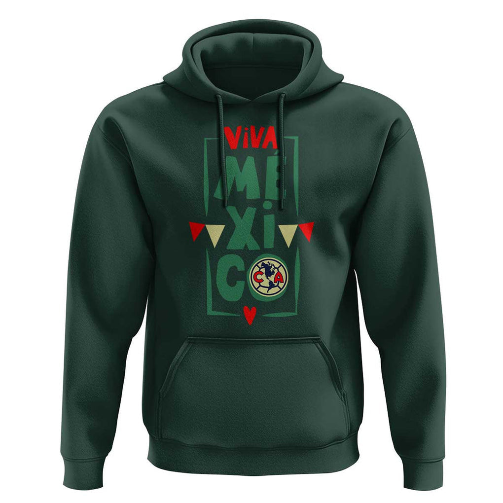 Club America Independence Day Hoodie Celebrate Mexican Heritage with Style TS01 Dark Forest Green Print Your Wear