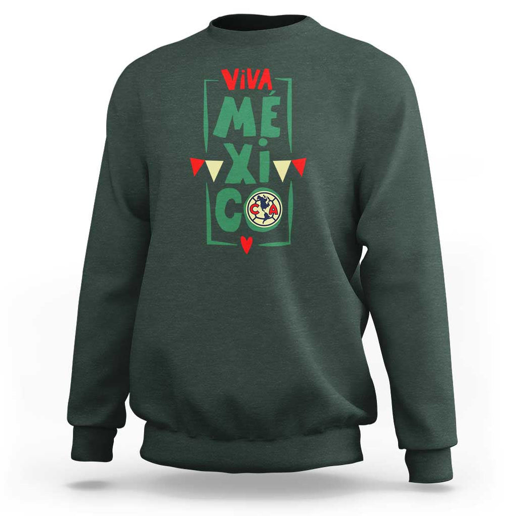 Club America Independence Day Sweatshirt Celebrate Mexican Heritage with Style TS01 Dark Forest Green Print Your Wear