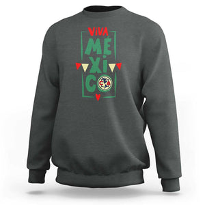 Club America Independence Day Sweatshirt Celebrate Mexican Heritage with Style TS01 Dark Heather Print Your Wear