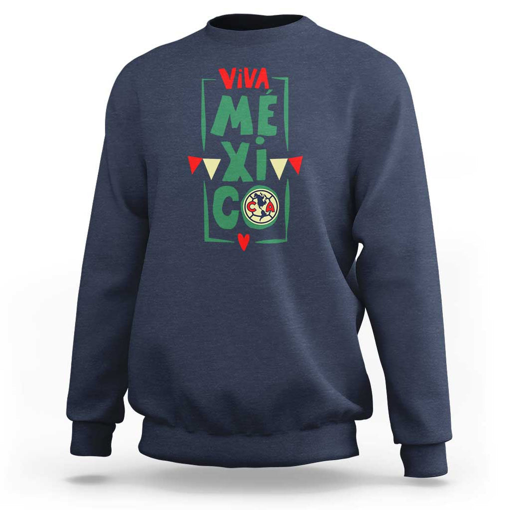Club America Independence Day Sweatshirt Celebrate Mexican Heritage with Style TS01 Navy Print Your Wear