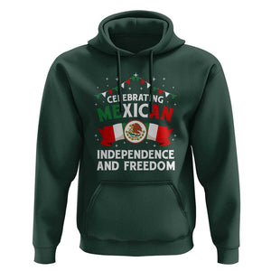 Celebrate Mexican Independence Day in Style Hoodie Proudly Display Mexicos Flag TS01 Dark Forest Green Print Your Wear