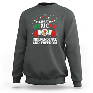 Celebrate Mexican Independence Day in Style Sweatshirt Proudly Display Mexicos Flag TS01 Dark Heather Print Your Wear