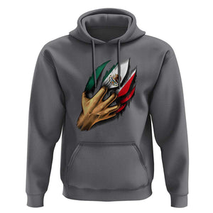 Show Your Pride with This Mexican Flag Hoodie Tee for Independence Day TS01 Charcoal Print Your Wear